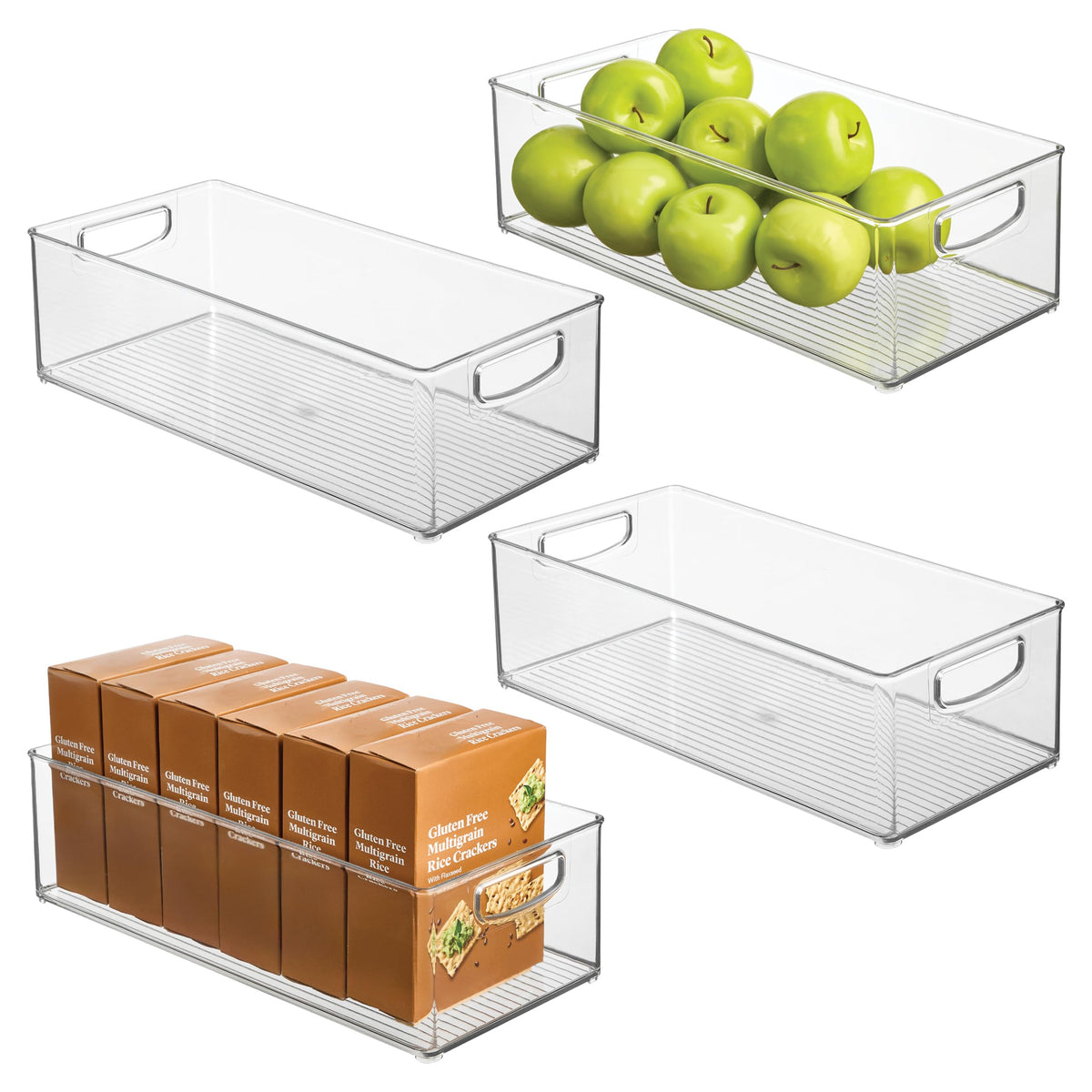iDesign Stackable Storage Bin - Clear