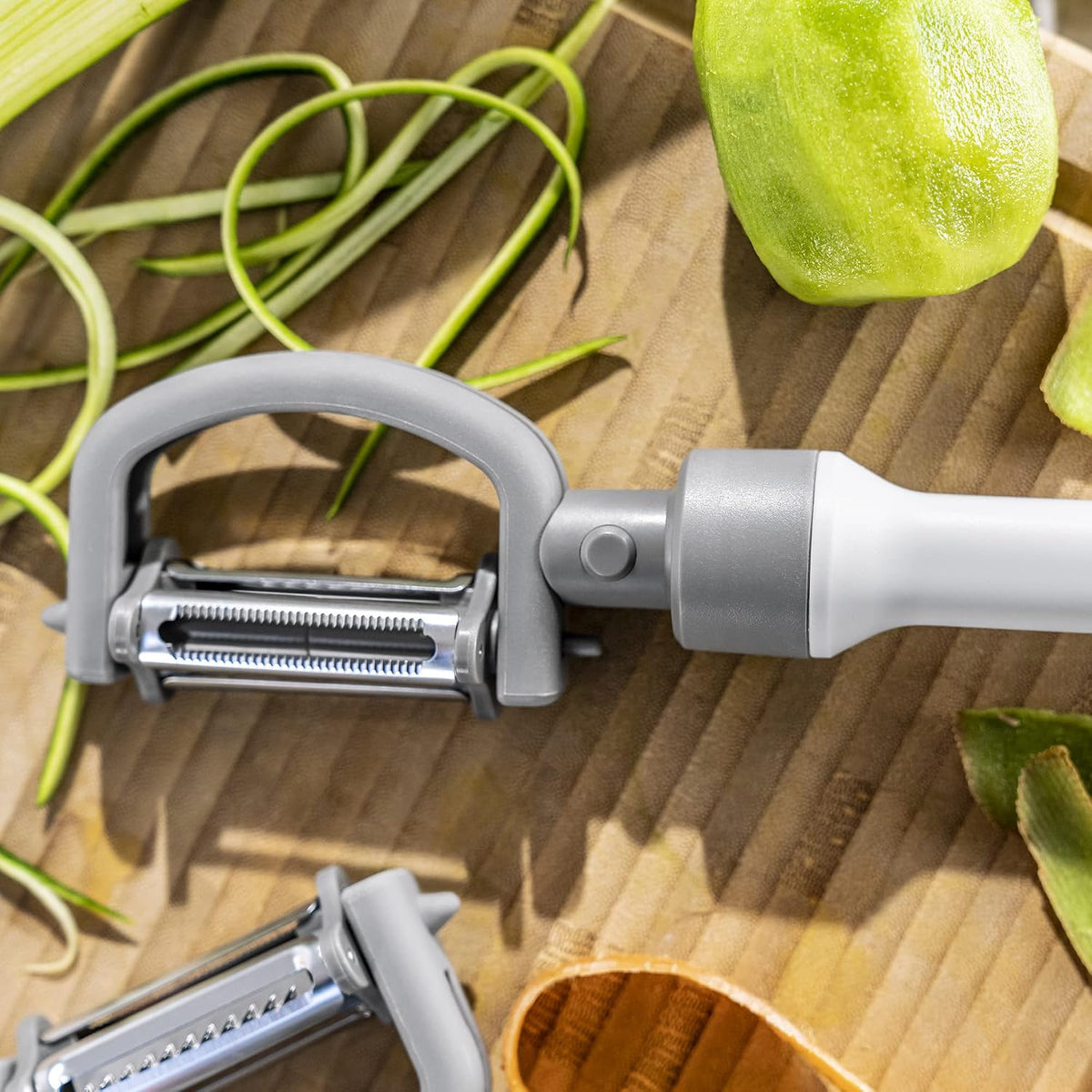 ZWILLING Z-Cut 5 in 1 Peeler, Grey Plastic